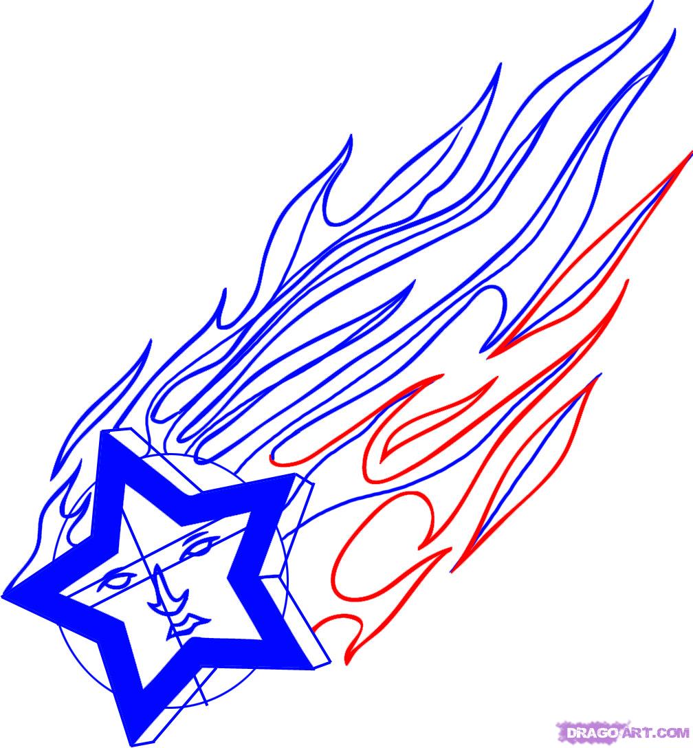 1008x1088 Drawn Falling Stars Tribal