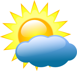 300x277 Weather Symbols Clip Art