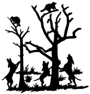 287x300 Coon Hunting Clip Art Cliparts