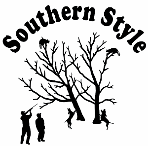 300x296 Southern Style Coon Hunting Decal Wildlife, Dog And Animal