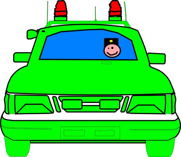 600x520 Police Car Clip Art