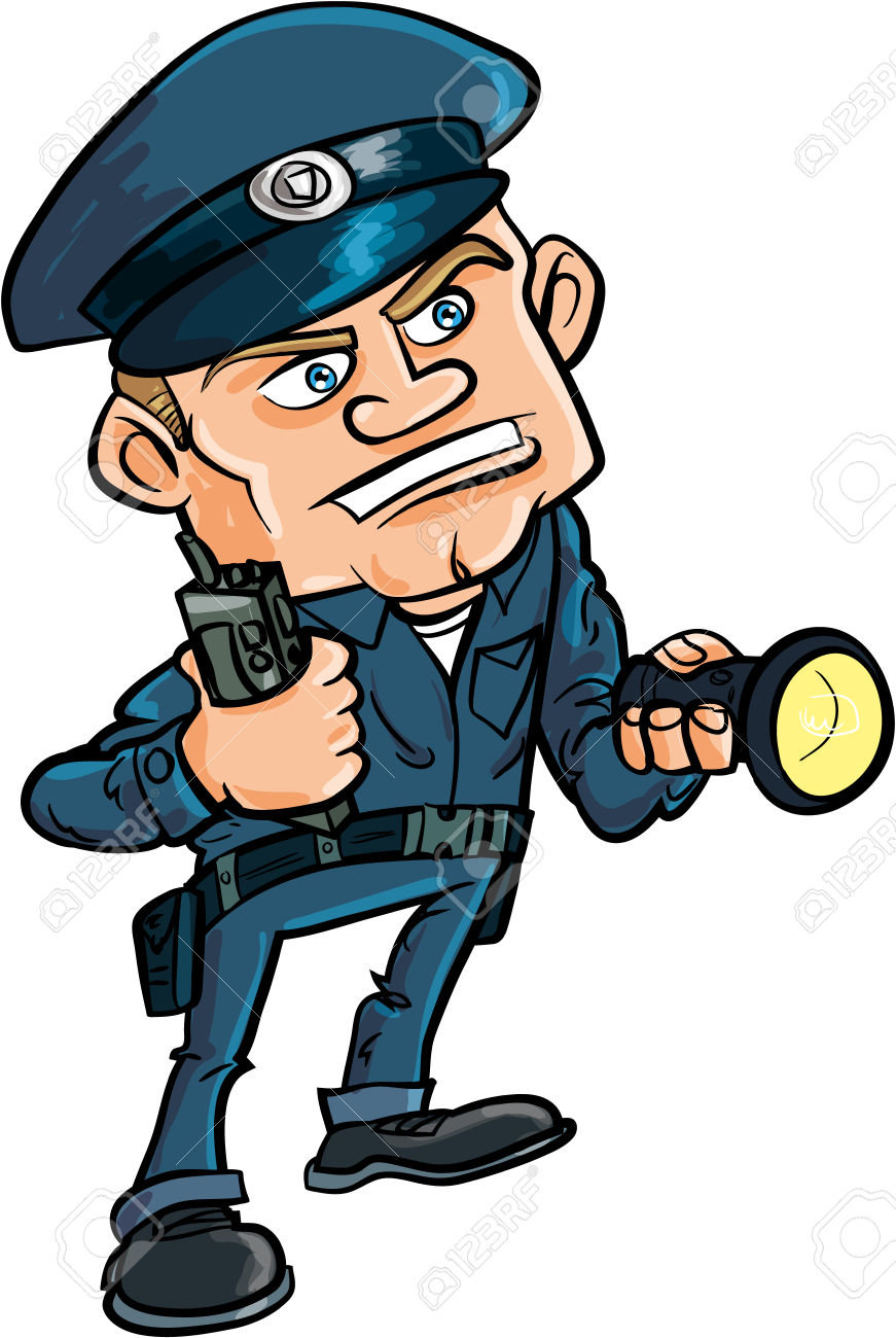 871x1300 Cop Clipart Security Guard