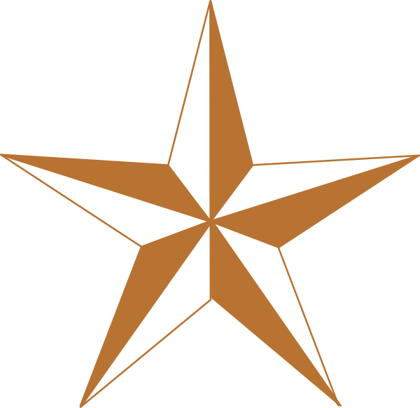 600x582 Arizona Copper Star Clip Art