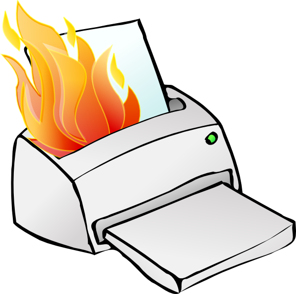 600x596 Broken Copy Machine Clipart