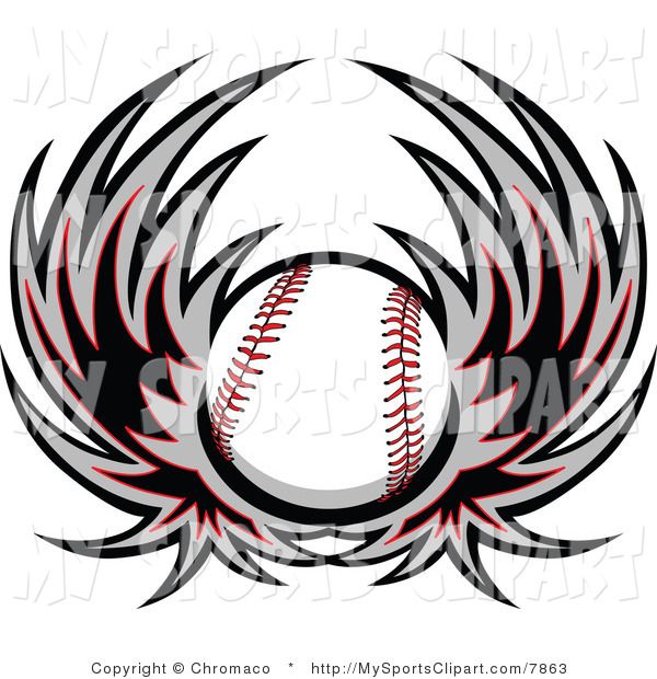 600x620 Sports Clip Art Of A Baseball Logo By Chromaco