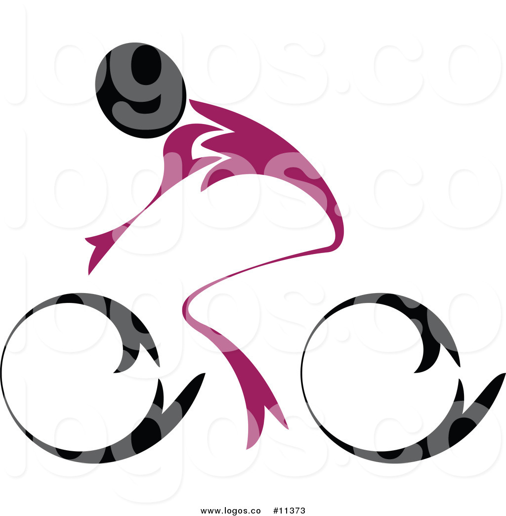 1024x1044 Royalty Free Clip Art Vector Black And Purple Cyclist Logo By