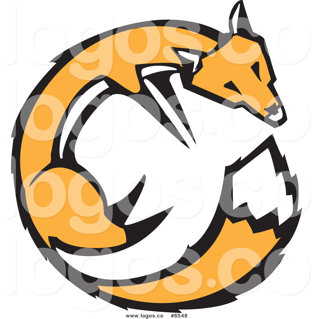 1024x1044 Royalty Free Clip Art Vector Logo Of An Orange Fox Circle By