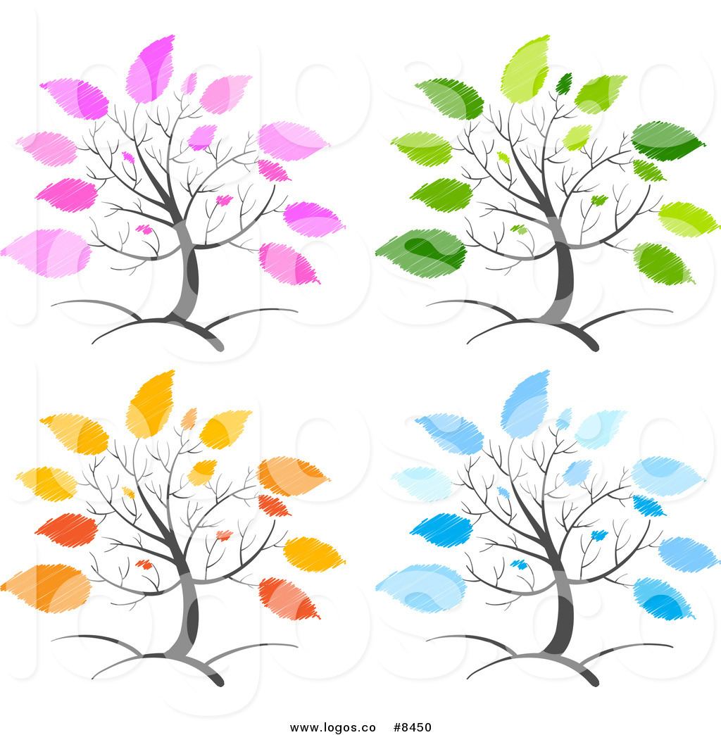 1024x1044 Royalty Free Clip Art Vector Logos Of Trees With Seasonal Foliage
