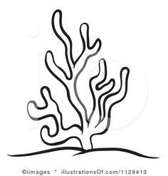 Coral Clipart Black And White | Free download on ClipArtMag