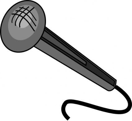 425x391 Microphone With Cord Clipart