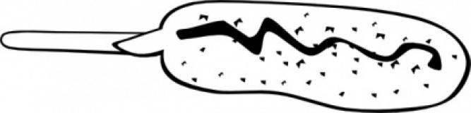 667x160 Corn Dog Clip Art