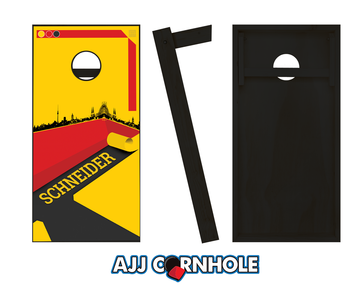 1217x1000 German Surname Cornhole Set