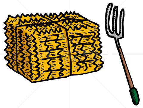 480x363 Hay Bale Clipart