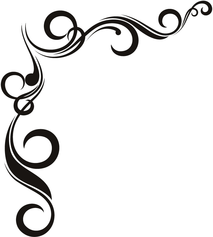 719x800 Corner Border Clipart