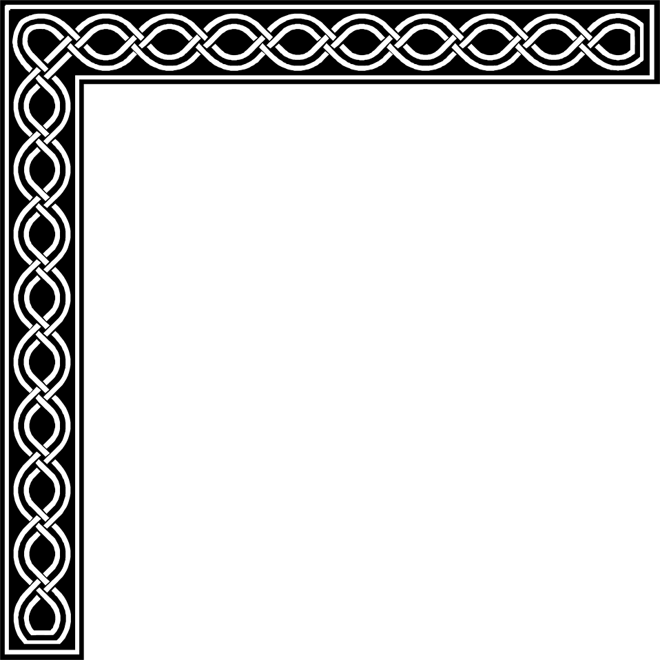 958x958 Royal Corner Borders Clipart