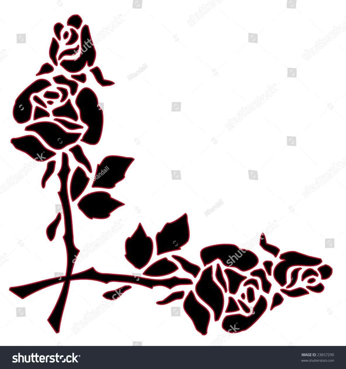 1185x1264 Red Roses Clipart Borders