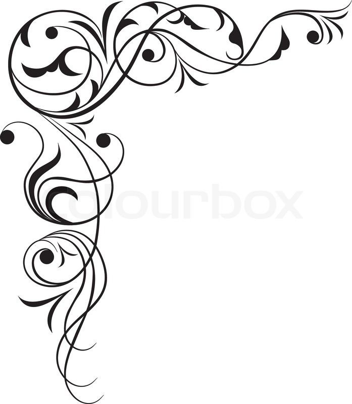 697x800 330 Best Paper Corner Images Filigree, Abstract