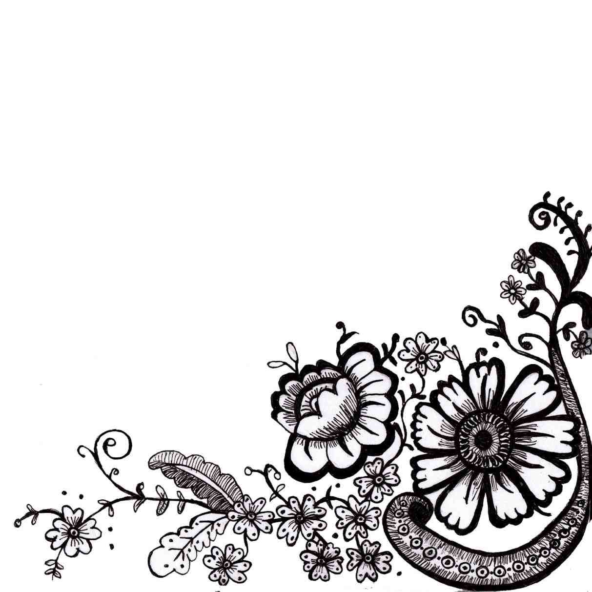 1213x1213 Free Wedding Corner Border Clipart Damask Clip Art Rectangle S