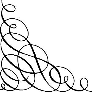 300x301 Fancy Corner Scroll Clip Art