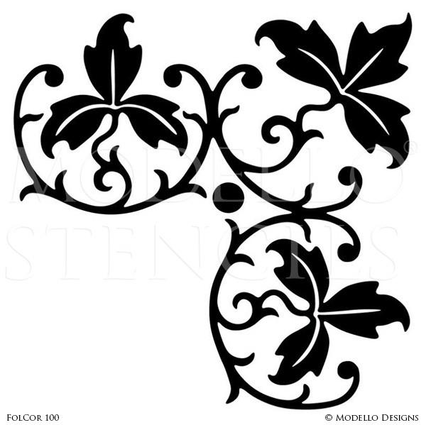 600x599 Corner Stencils Designs