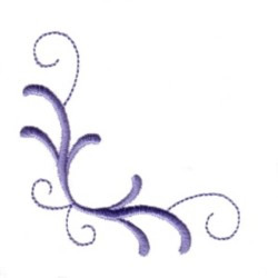 250x250 Decorative Scroll Corner Embroidery Designs, Machine Embroidery