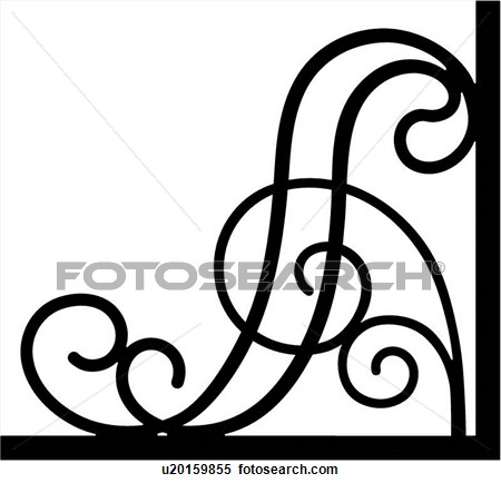 450x434 Free Clipart Wrought Iron Borders