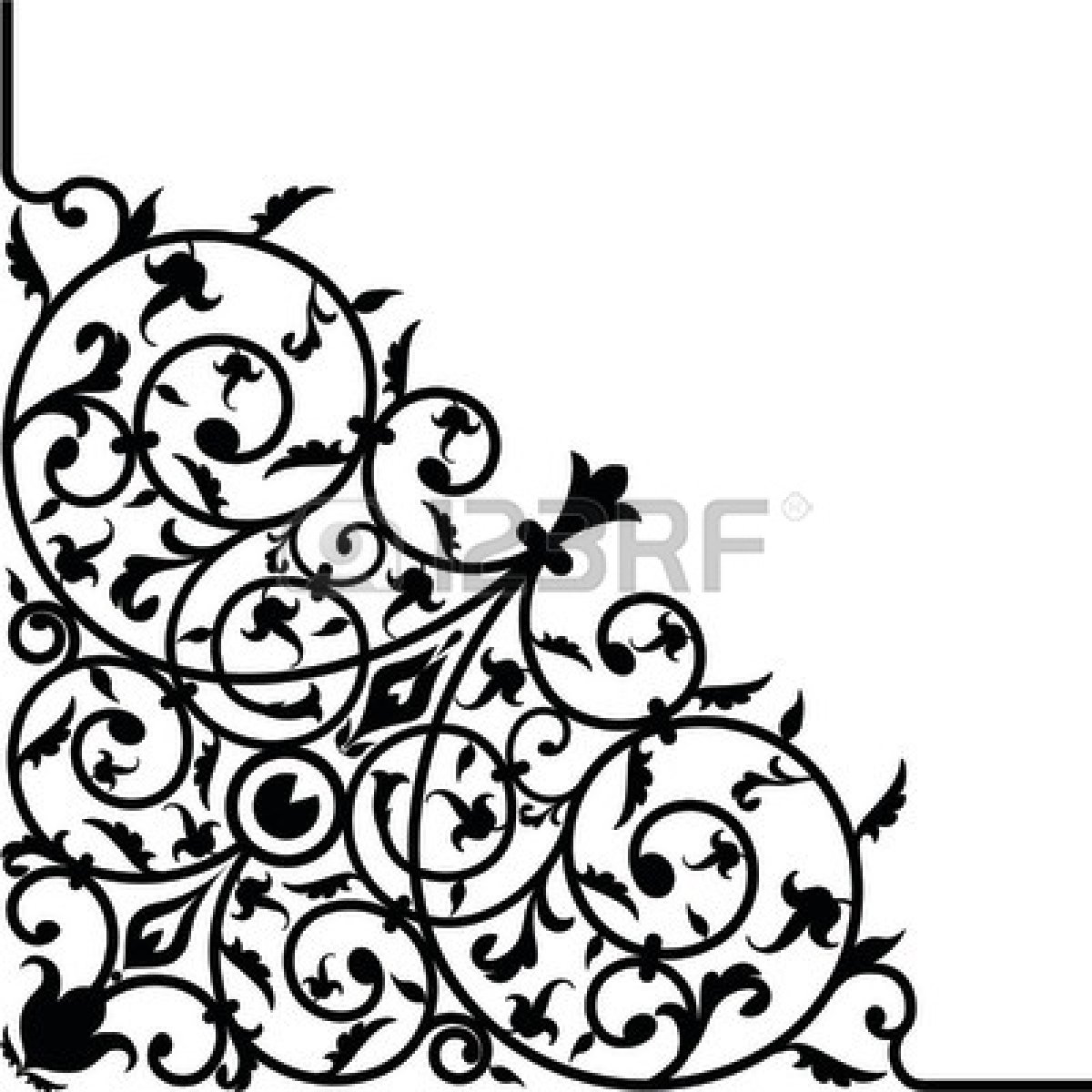 1200x1200 Images Of Scrollwork Corner Vectors