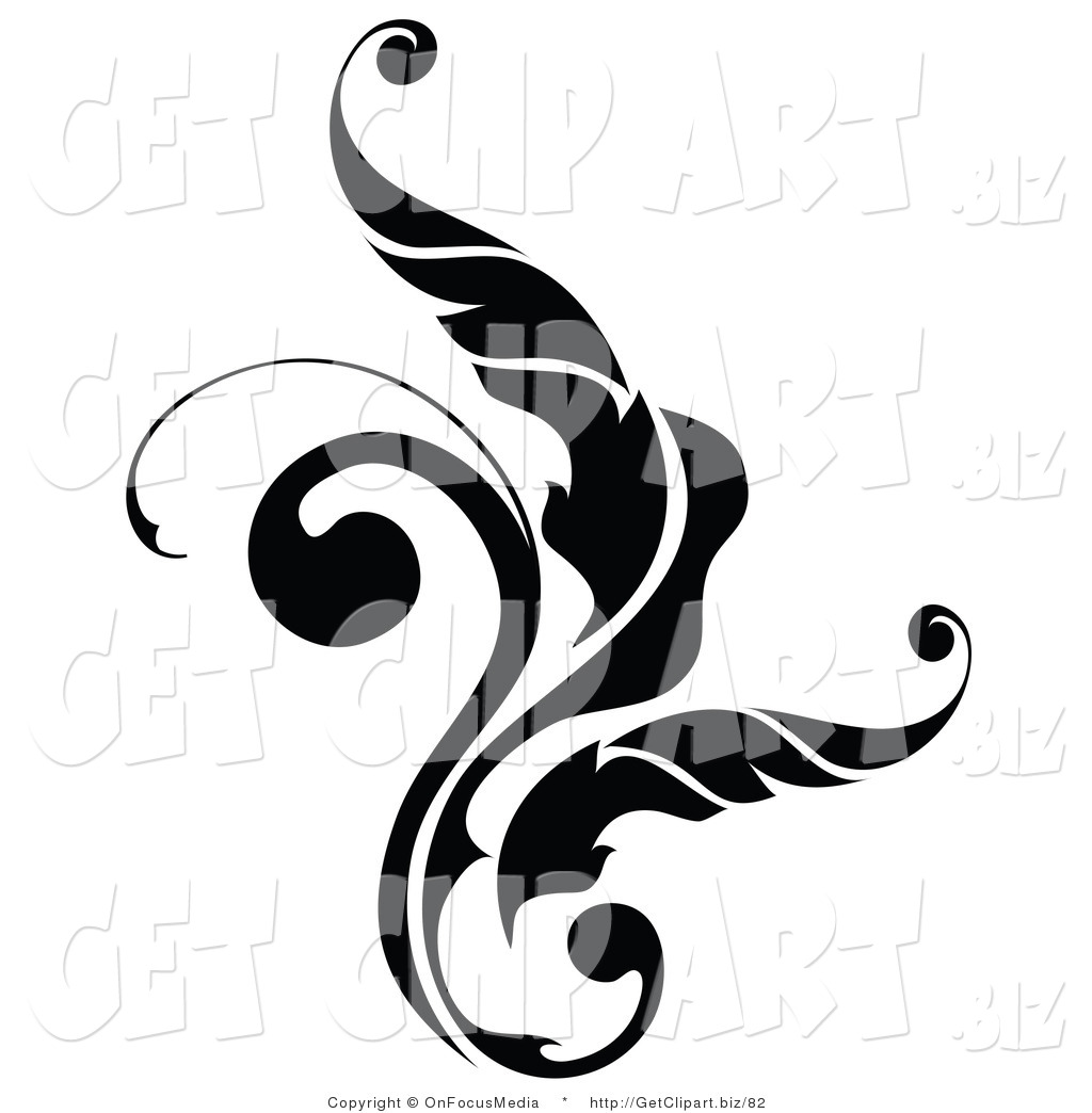 1024x1044 Leaf Scroll Clipart
