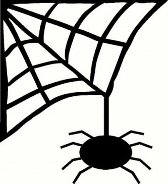 333x365 Spider Web Clipart Clipartpen