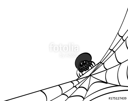 500x395 Spider Web, Bottom Right Corner. Stock Image And Royalty Free