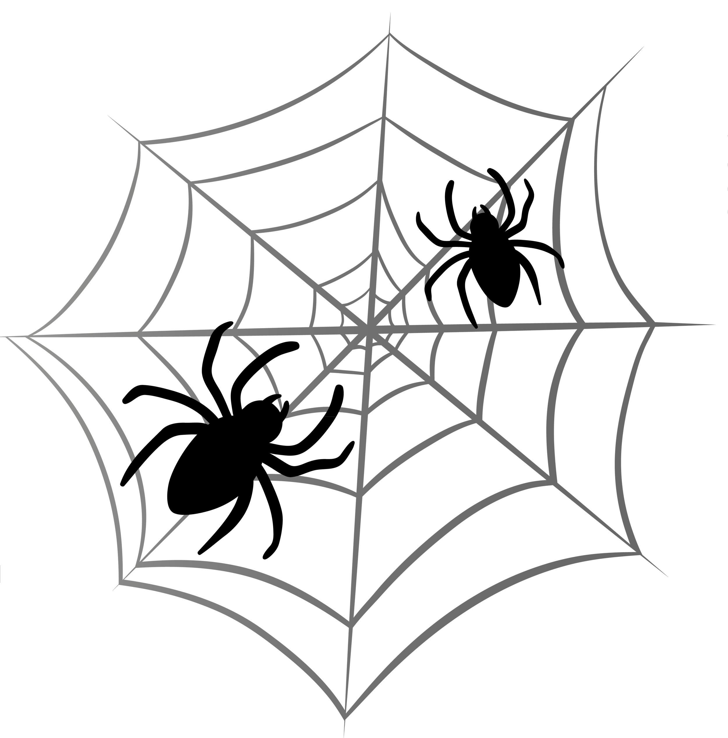 2500x2535 Halloween Spider Web Clipart 2 Clipartcow