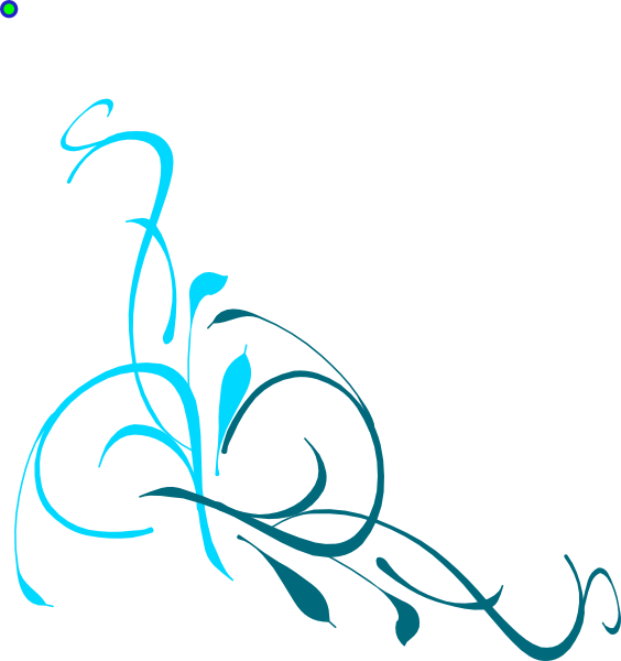 564x600 Malibu And Peacock Swirls Clip Art