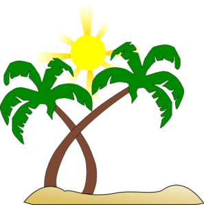 297x299 Free Palm Tree Clip Art Providing Shade