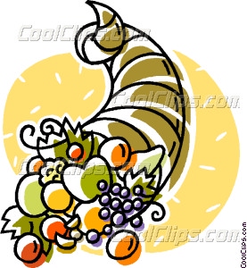 277x300 Cornucopia Vector Clip Art
