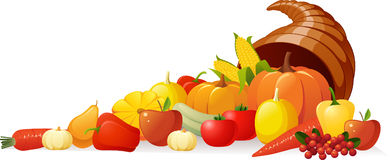 390x160 Cornucopia Clipart Border