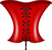 170x165 Clip Art Of Vintage Corset K18179807