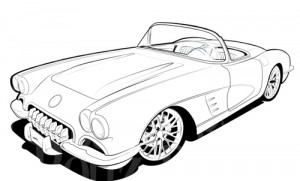 300x181 Classics Clipart Corvette