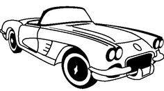 236x132 Corvette Silhouette Clip Art