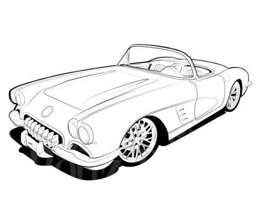 500x400 Corvette Clipart Free Images Cliparts And Others Art