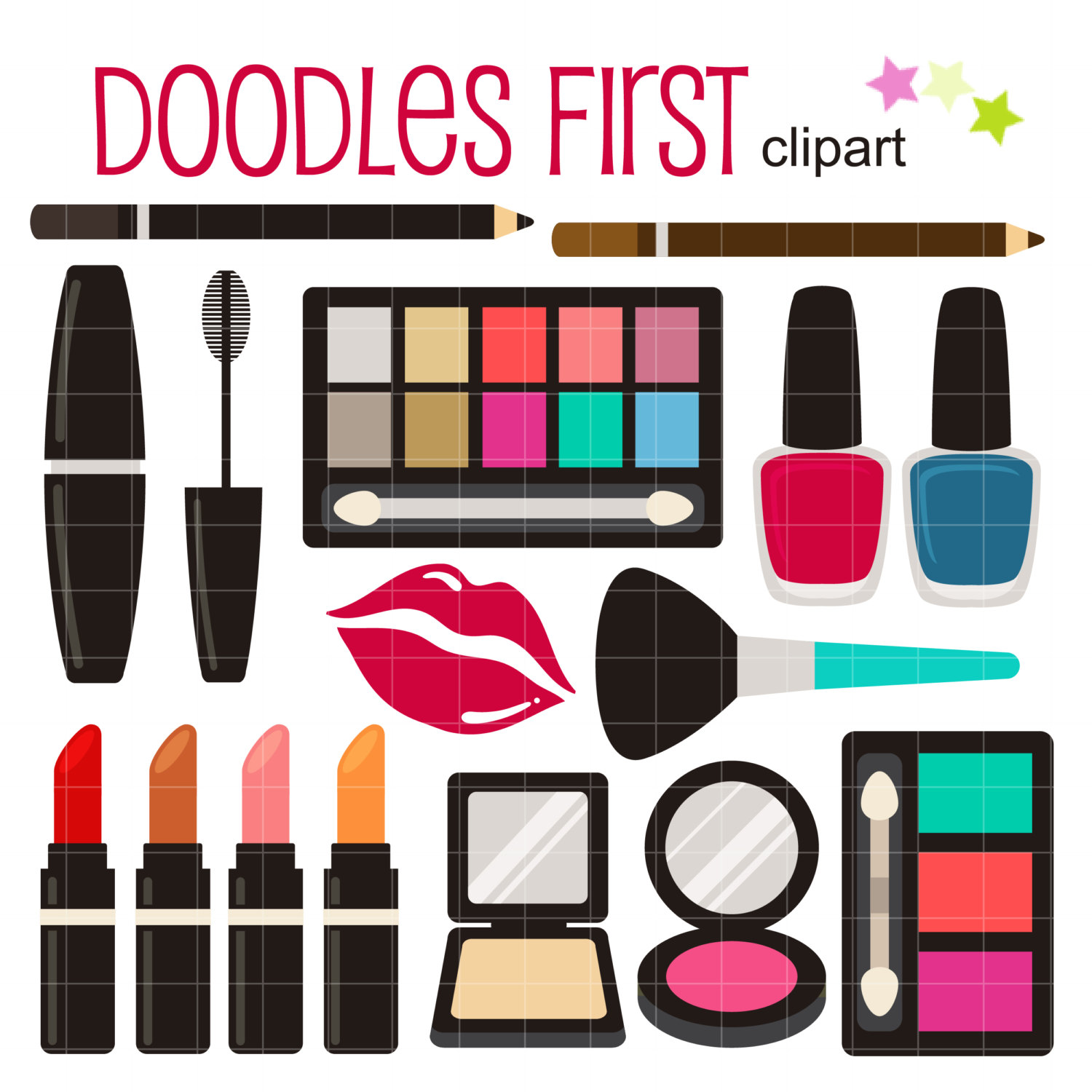 1500x1500 Lipstick Clipart Makeup Kit