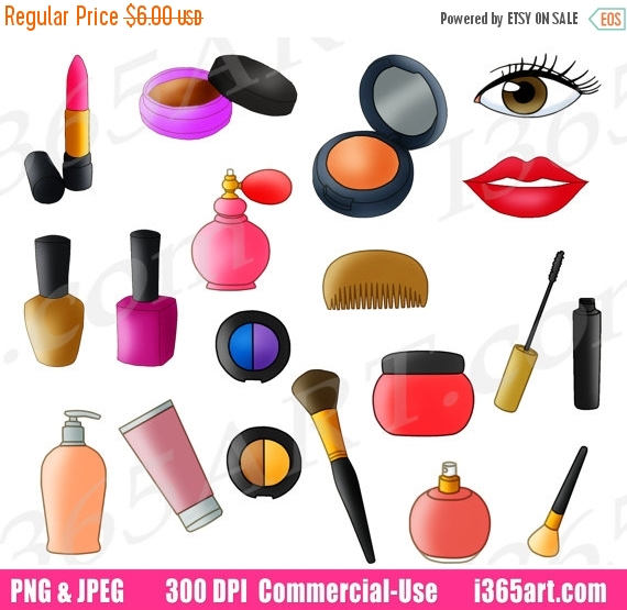 570x555 50% Off Beauty Parlor Clipart Makeup Set Clip Art Cosmetics