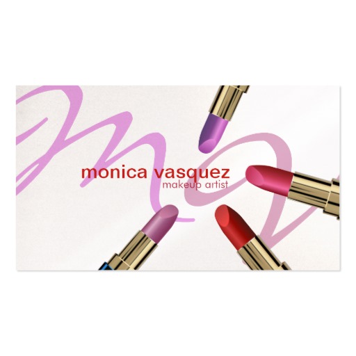 512x512 Makeup Artist Business Card Templates