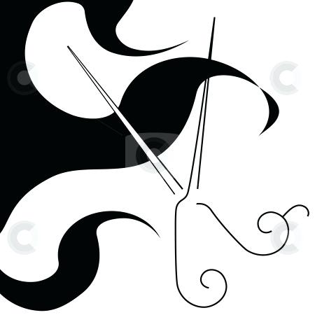 450x450 Cosmetology Clipart Salon Style Hair Cut Scissors Curls Symbol
