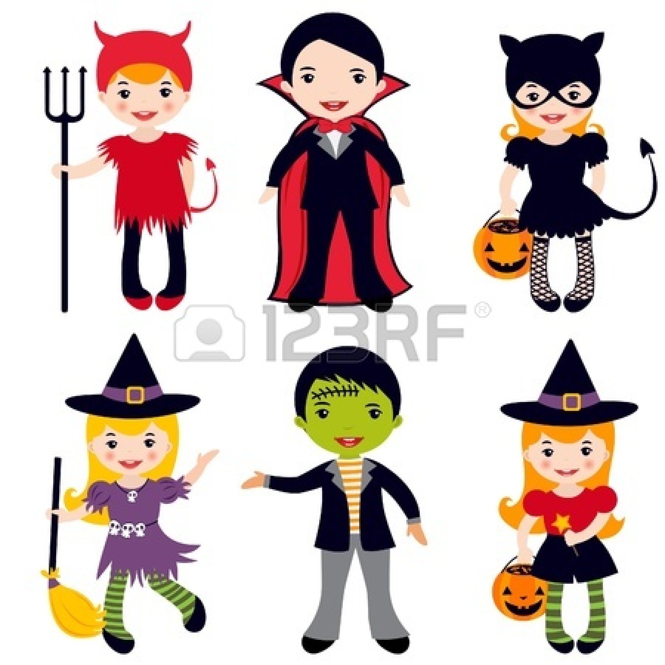 1350x1350 Kids Character Costumes Clipart
