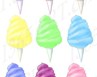 340x270 Cotton Candy Clipart Etsy