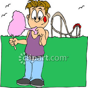 300x298 Kid Eating Cotton Candy