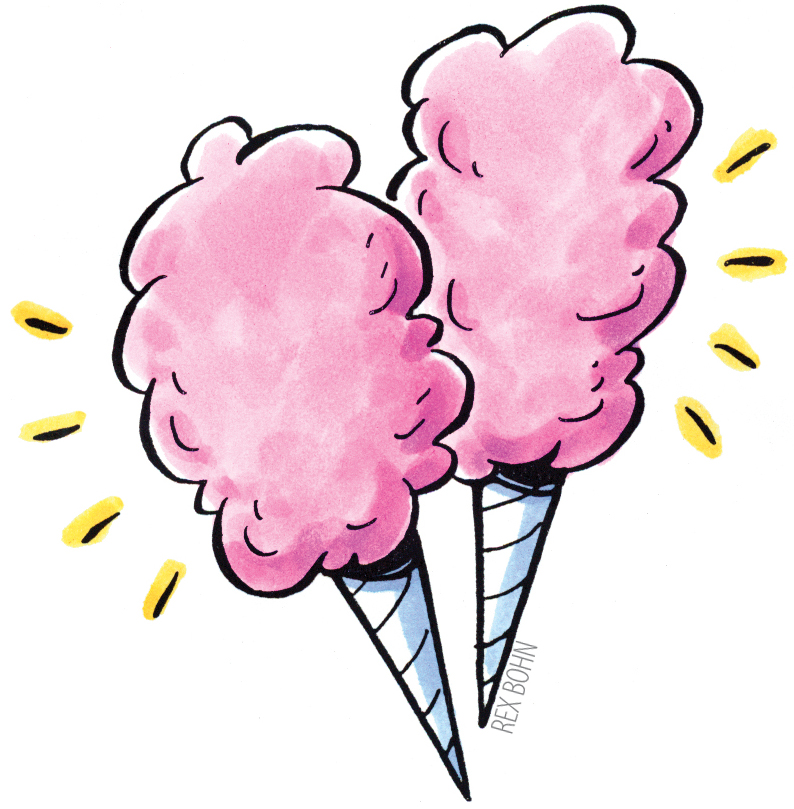 794x809 Double Cotton Candy Clipart