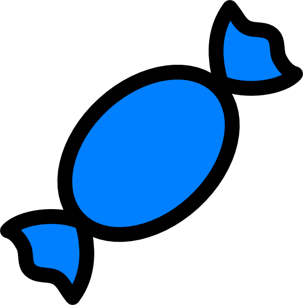 594x598 Blue Candy Clip Art