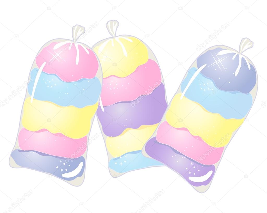 1024x819 Cotton Candy Bags Stock Vector Sandesh1264