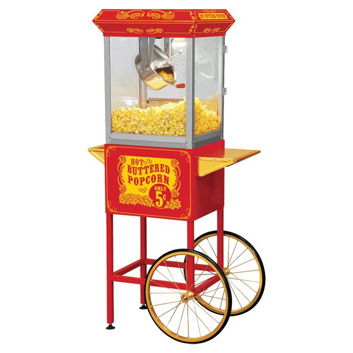 700x700 Funtime Popcorn Machines 8 Oz. Sideshow Hot Oil Kettle Popcorn